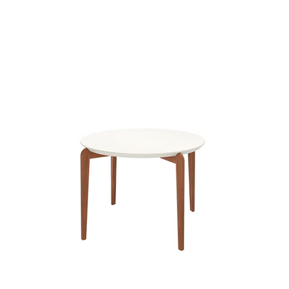 Conjunto de Jantar Mesa Redonda com Vidro Donatella 4 Cadeiras Kalina