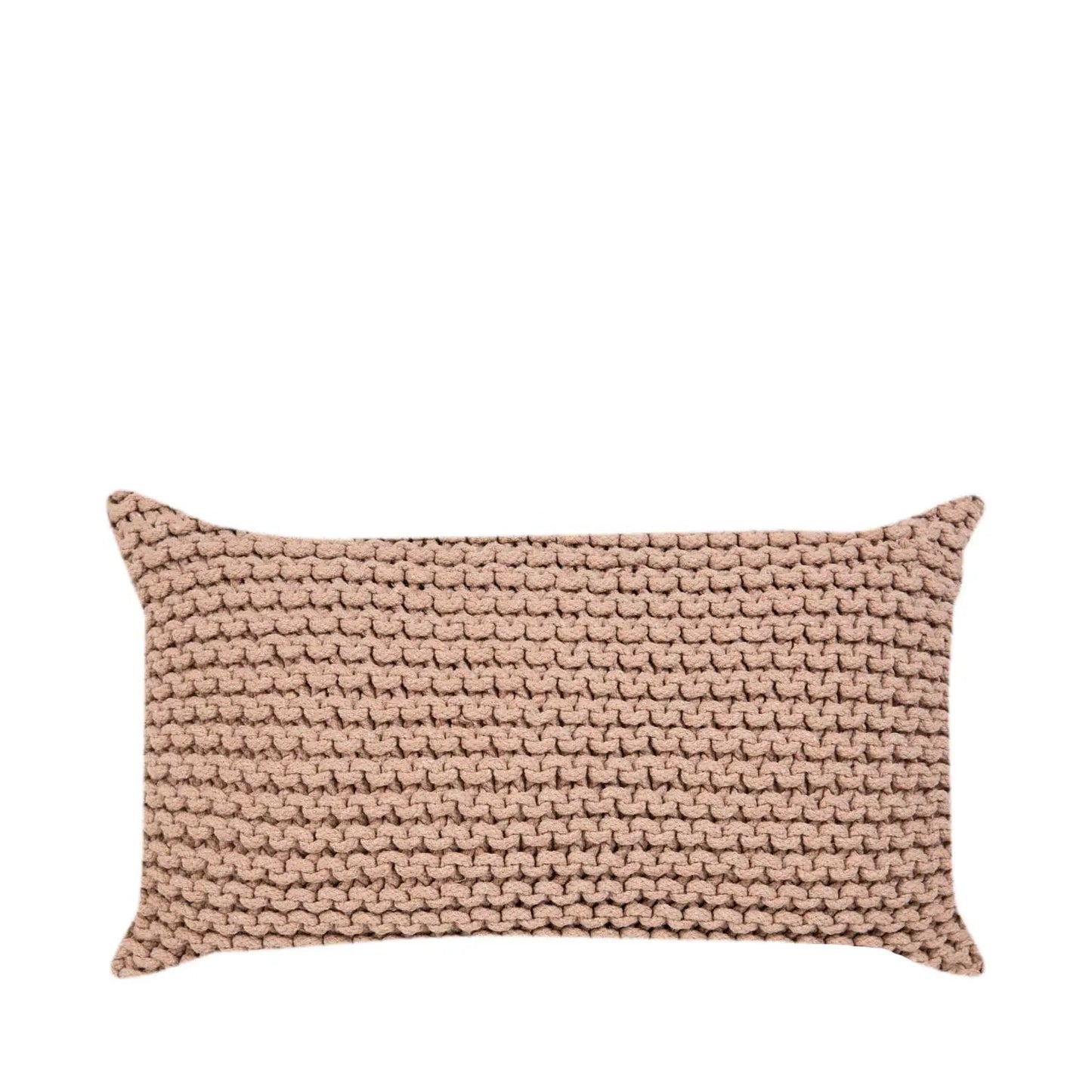 Almofada Baguete Maracaípe Tricot Areia 50 x 30 cm