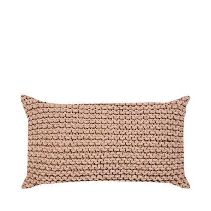 Almofada Baguete Maracaípe Tricot Areia 50 x 30 cm