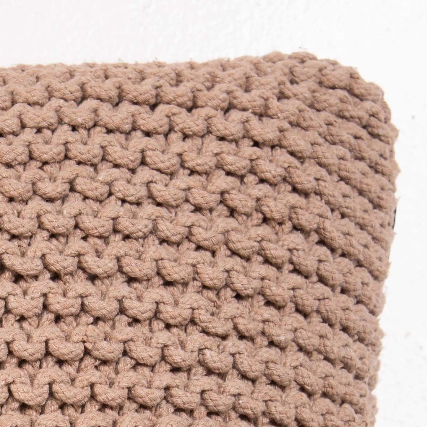 Almofada Baguete Maracaípe Tricot Areia 50 x 30 cm
