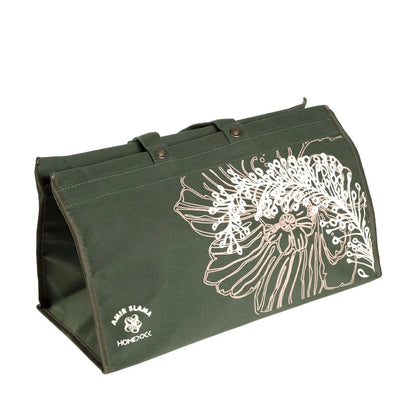 Bolsa de Lona Florear 49,5 x 49 cm - Verde c/ Off White