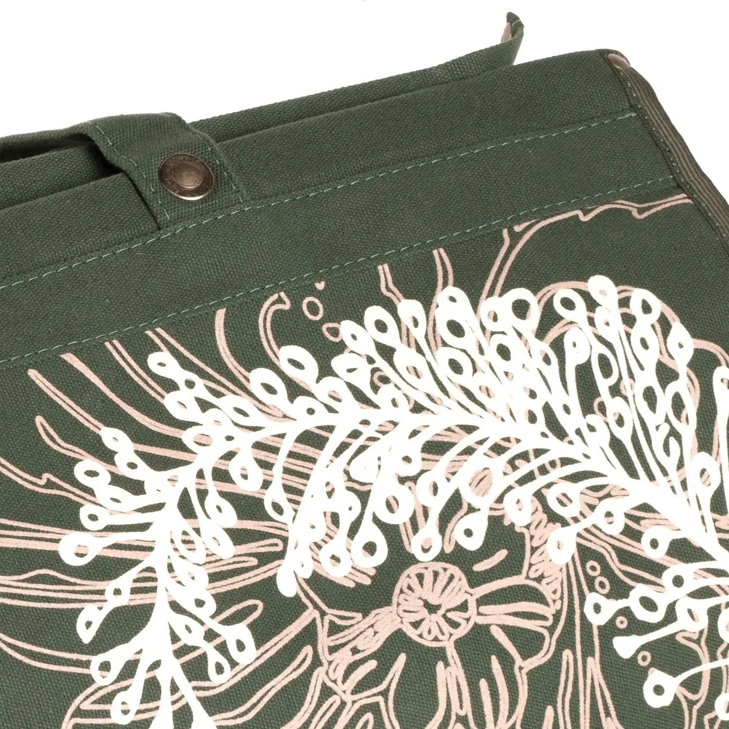 Bolsa de Lona Florear 49,5 x 49 cm - Verde c/ Off White