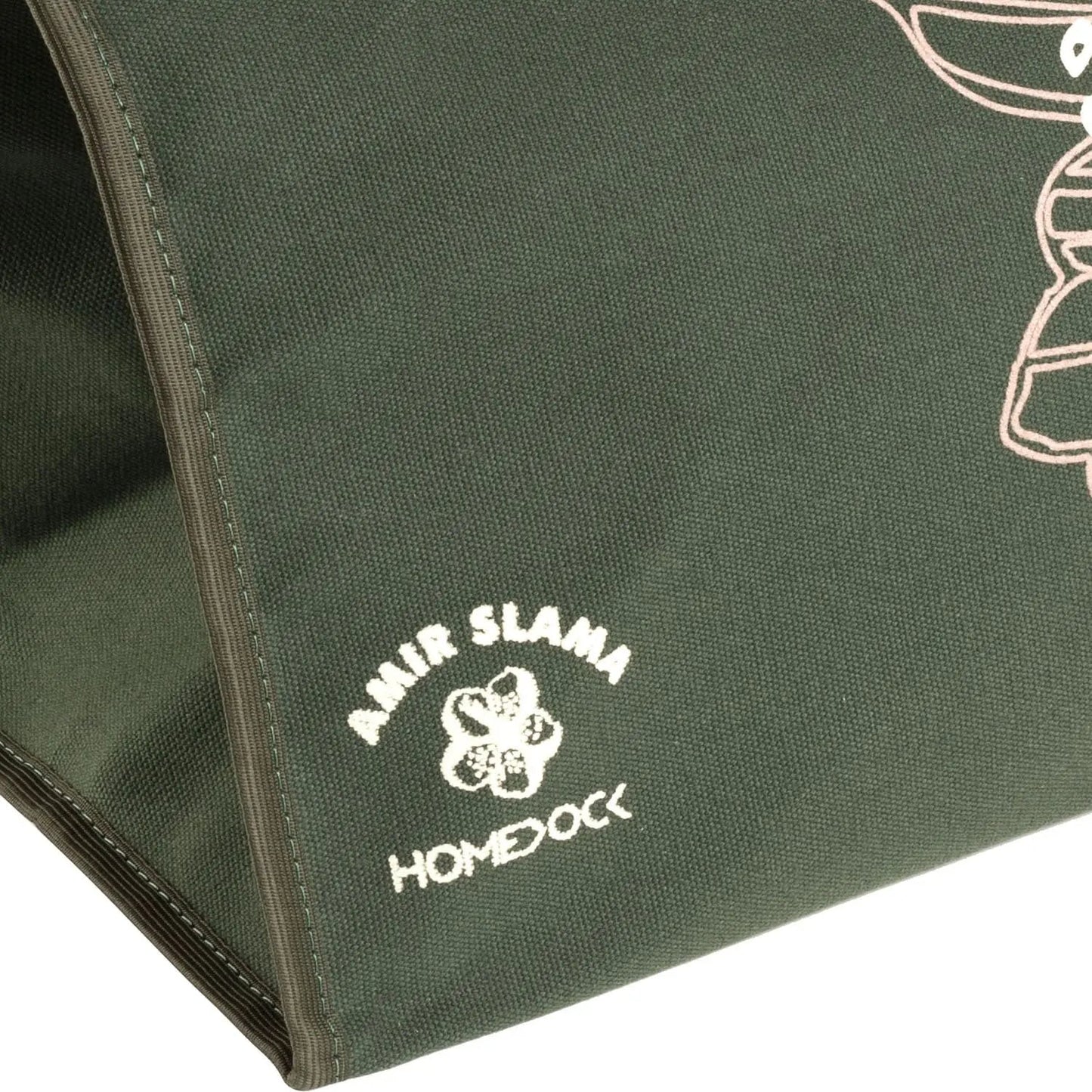 Bolsa de Lona Florear 49,5 x 49 cm - Verde c/ Off White