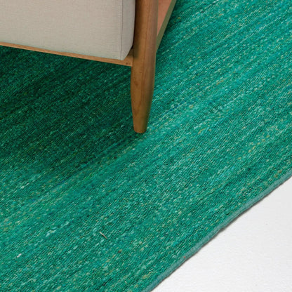 Tapete Artesanal Indiano para Sala e Quarto Shakti 200 x 300 cm - Sari Verde