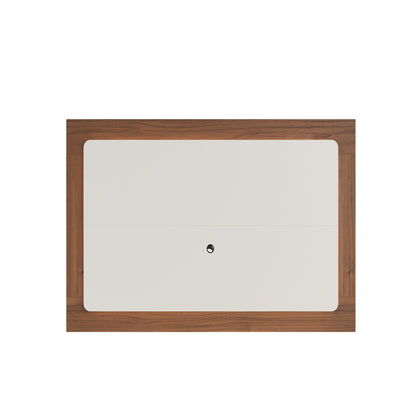 Rack Flynt com Painel Oslo para TV até 75” 3 Portas 184 cm - Canella c/ Off White Fosco