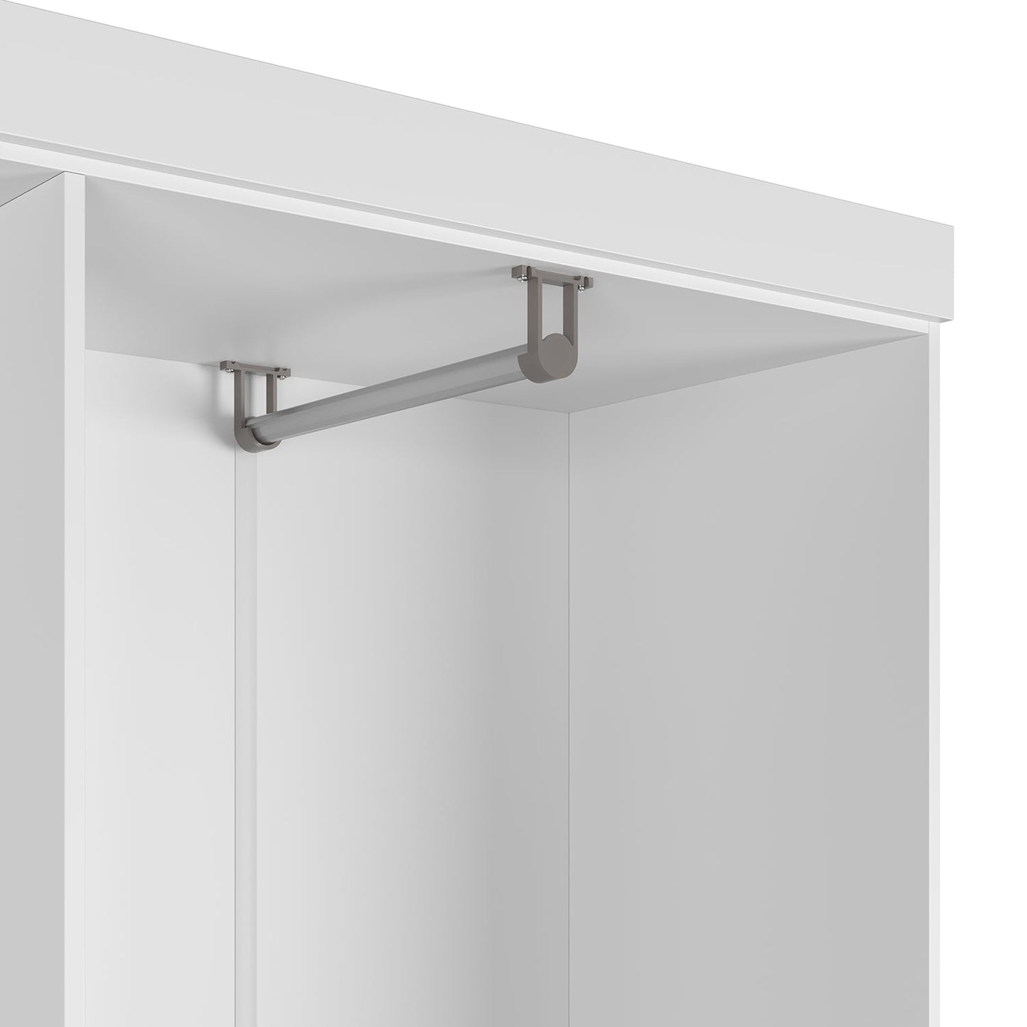 Guarda-Roupa Solteiro 4 Portas Jacob 135 cm - Branco