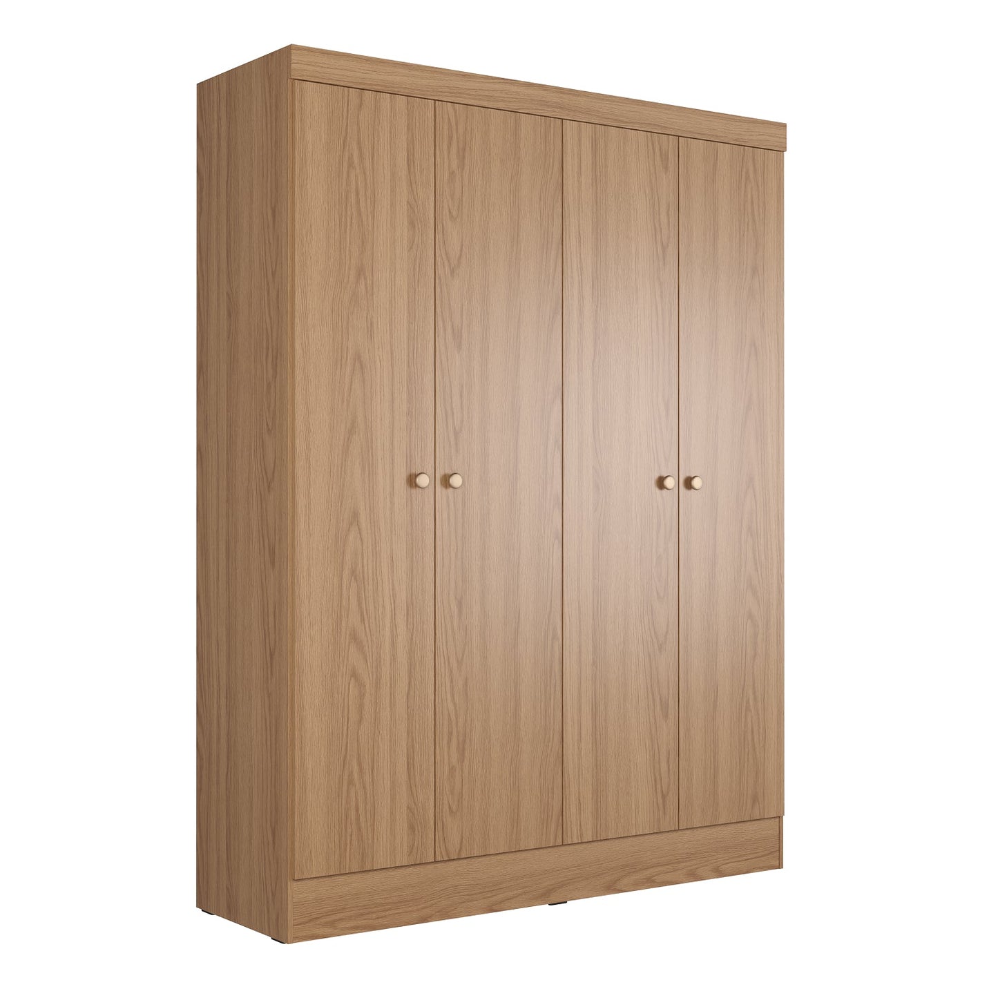 Guarda-Roupa Solteiro 4 Portas Jacob 135 cm - Carvalho