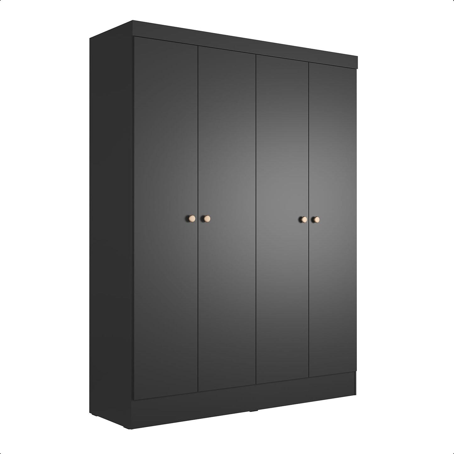 Guarda-Roupa Solteiro 4 Portas Jacob 135 cm
