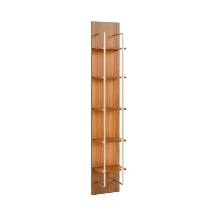 Rack com Painel para TV até 85" 6 Prateleiras e Cristaleira 1 Porta Vidro Reflecta e LED Neon Float 254cm - Canella c/ Champanhe