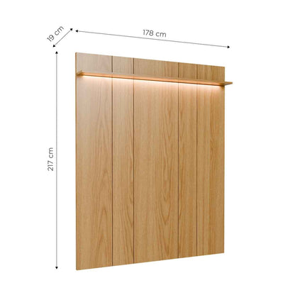 Painel para TV Até 85” com Prateleira e LED Neon Float 178 cm
